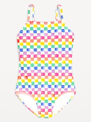 Back Cutout One-Piece Swimsuit for Girls | Old Navy (US)
