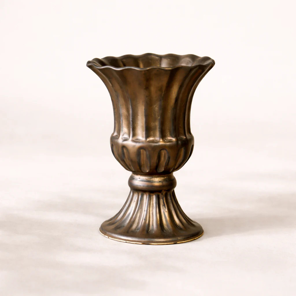 Antique Inspired Ceramic Urn Planter | By Luxe B Co. | luxe bCO