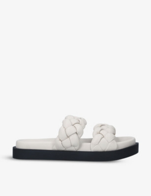 Rath braided vegan-leather sliders | Selfridges