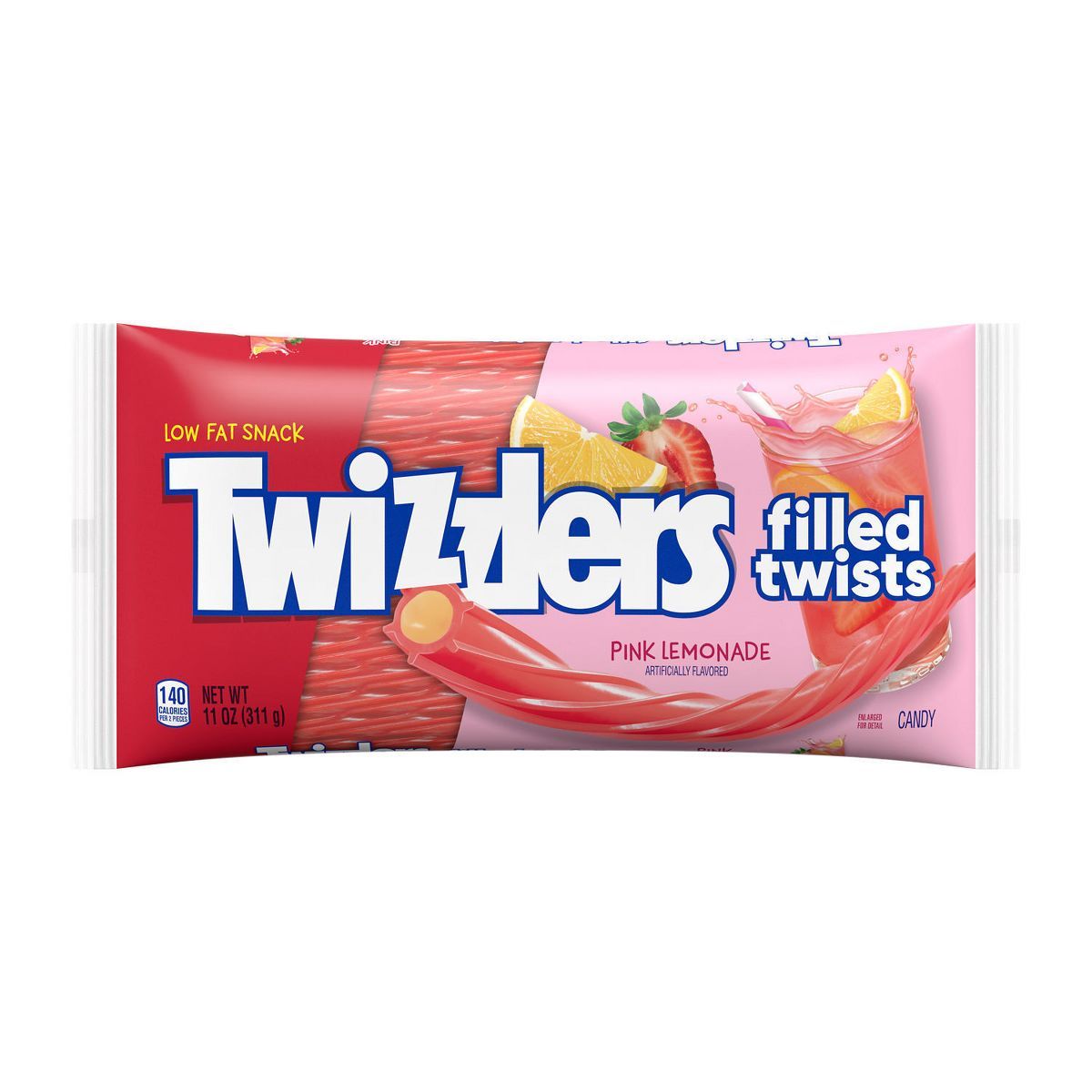 Twizzlers Pink Lemonade Flavored Filled Twists Candy - 11oz | Target