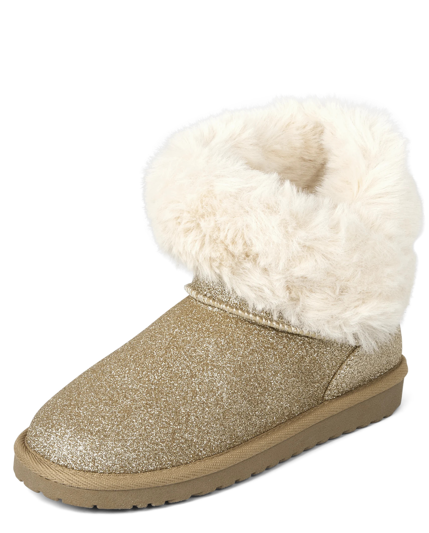 Girls Glitter Chalet Boots - gold | The Children's Place