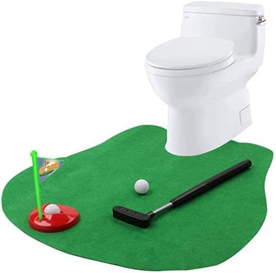 Toilet Golf Practice Game Set in Any Restroom/Bathroom | Amazon (US)