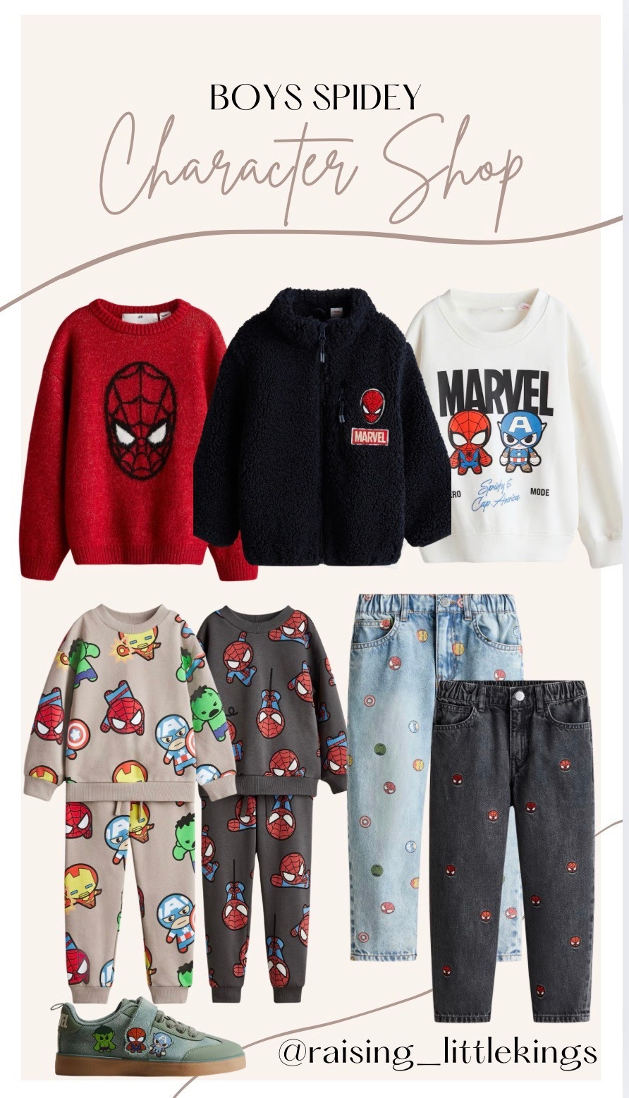 Moms of Spidey & Friends obsessed boys, unite! I hit the jackpot at H&M! They have so many cute options for Marvel outfits that your little guy will love!

#LTKKids #LTKmomlife #LTKGiftGuide