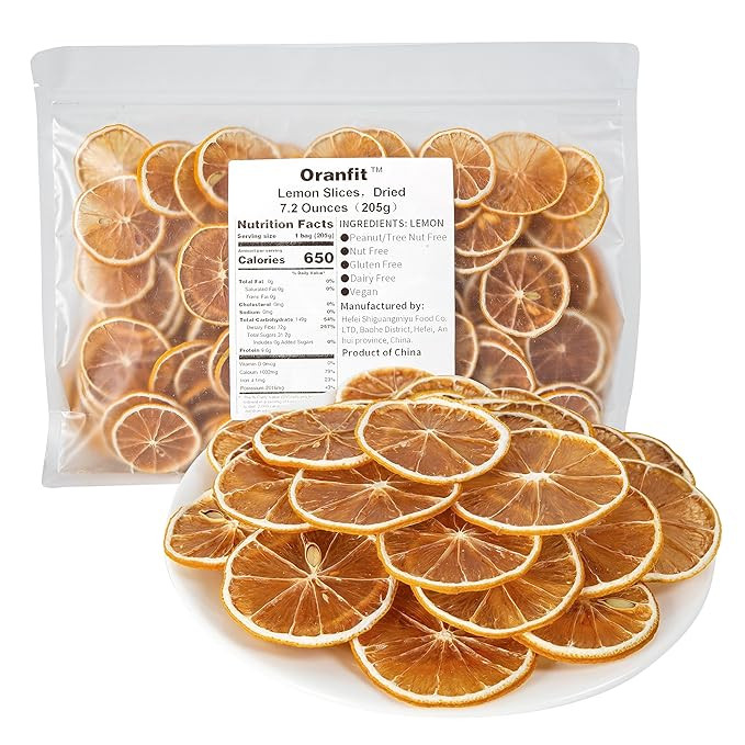Oranfit Dried Lemon Slices 7.2oz/205g(120 to 156 slices) | Amazon (US)