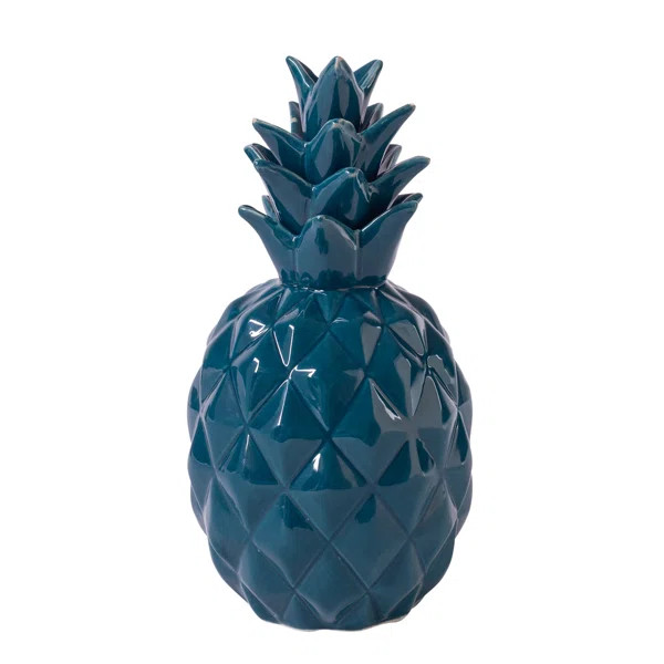 9"H PINEAPPLE W/GOLD CROWN | Wayfair North America