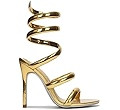 Cape Robbin Women's Open Toe Spiral Wrap Up Strappy High Heels Sandals, Gold | Amazon (US)