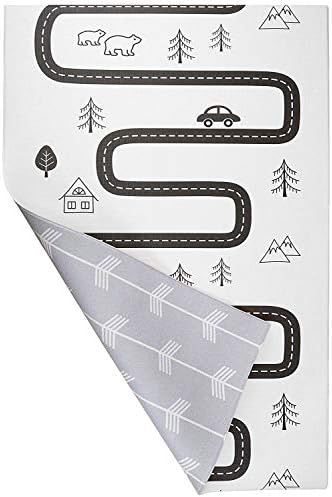 Baby Care Play Mat - Haute Collection (Large, Nordic Trails - Morning Fog w/Arrows) - Play Mat for I | Amazon (US)