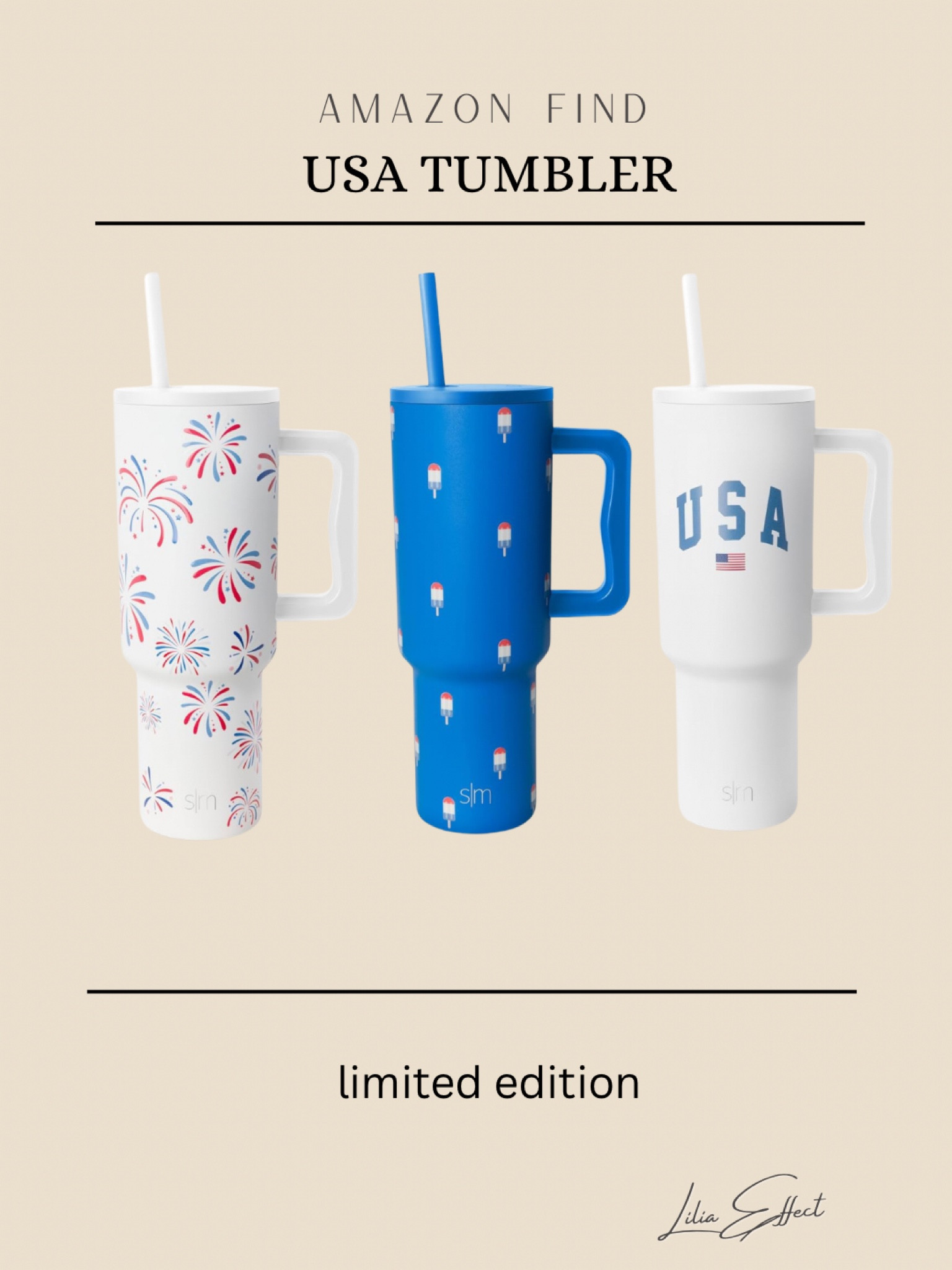 How CUTE is this USA tumbler? Limited edition on Amazon! Perfect for summer days and 4th of July celebration! So patriotic! 

Summer essential • summer accessory 

#LTKStyleTip #LTKSummerSales #LTKSeasonal