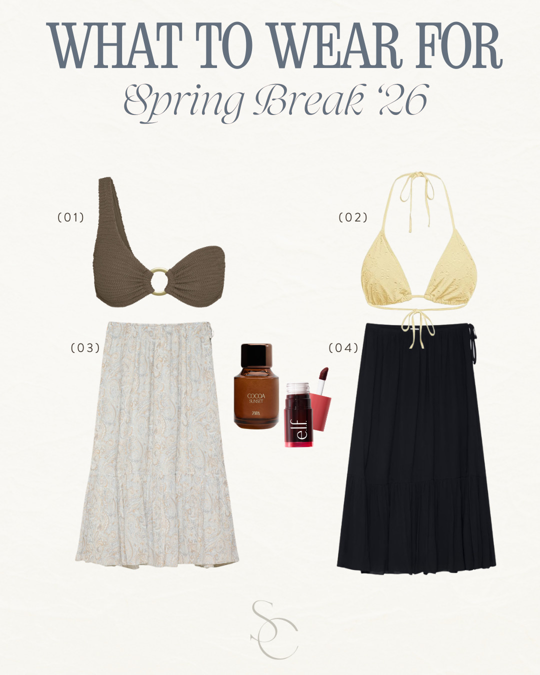 Breezy skirts, neutral swim tops, and warm-toned accessories for the perfect vacation look.  Everything linked on my LTK ✨ 

 #LTKSpringSale #LTKgrwm #LTKootd