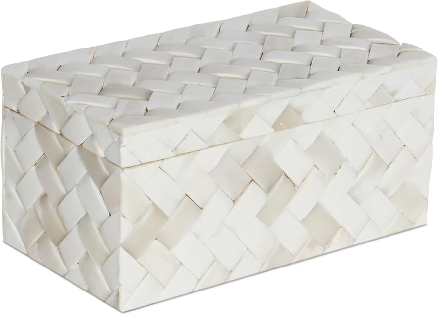 Handicrafts Home Decorative Organizer Box 10x5 – Large Keepsake Box with Lid, Modern Decorative... | Amazon (US)