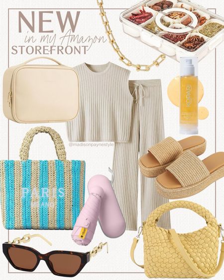 AMAZON FINDS 😍 New in my Amazon Storefront! 2-piece set, handbags & summer totes, travel finds, sandals and sunglasses are some of my new finds 

Amazon, Amazon Style, Amazon Fashion, Amazon Outfit, Amazon Travel, Amazon Finds, Amazon New, Madison Payne

#LTKStyleTip #LTKFindsUnder50 #LTKSeasonal