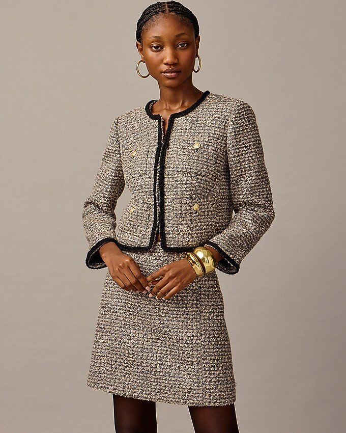 Collection Louisa lady jacket in tinsel tweed | J. Crew US