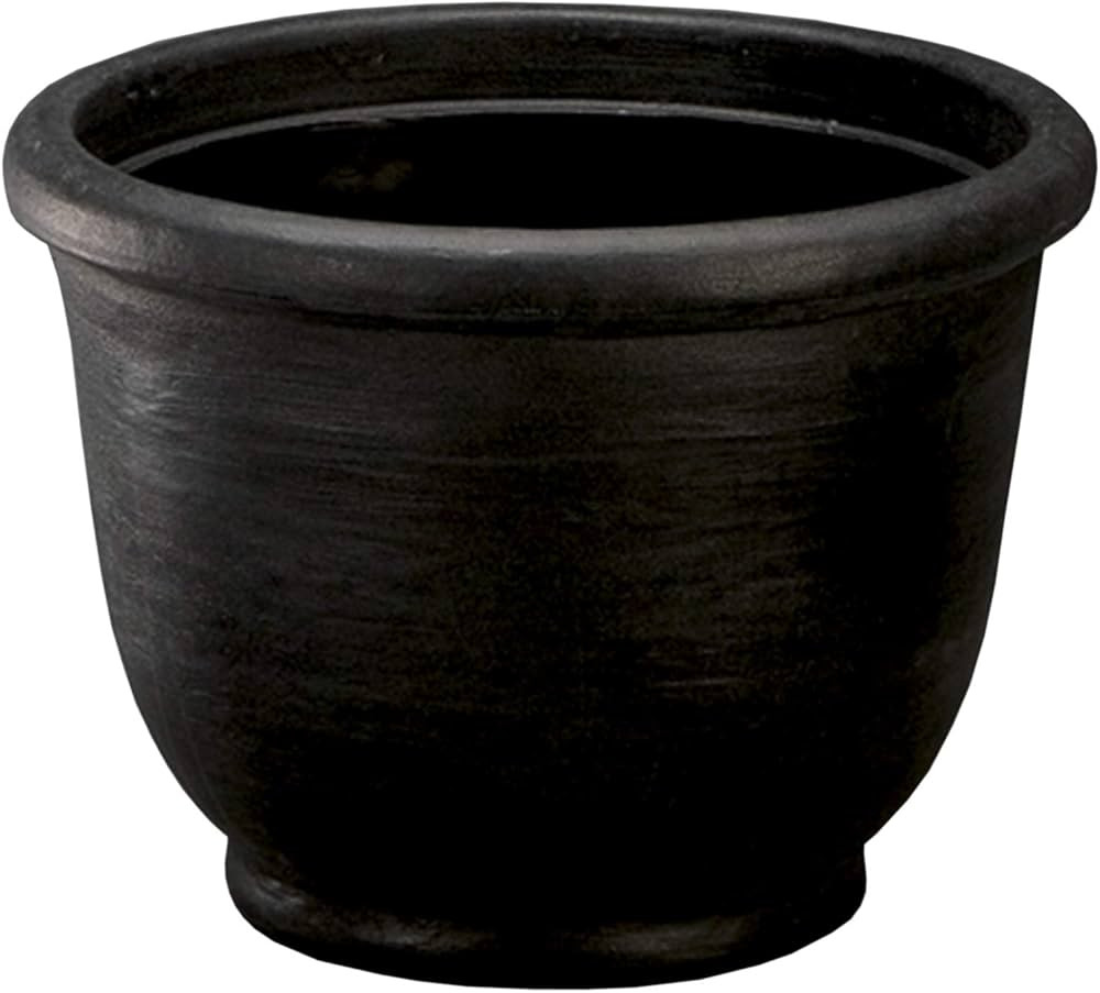 Crescent Garden Agave Planter, Charming Old-World Plant Pot, 18-Inch (Caviar Black) | Amazon (US)