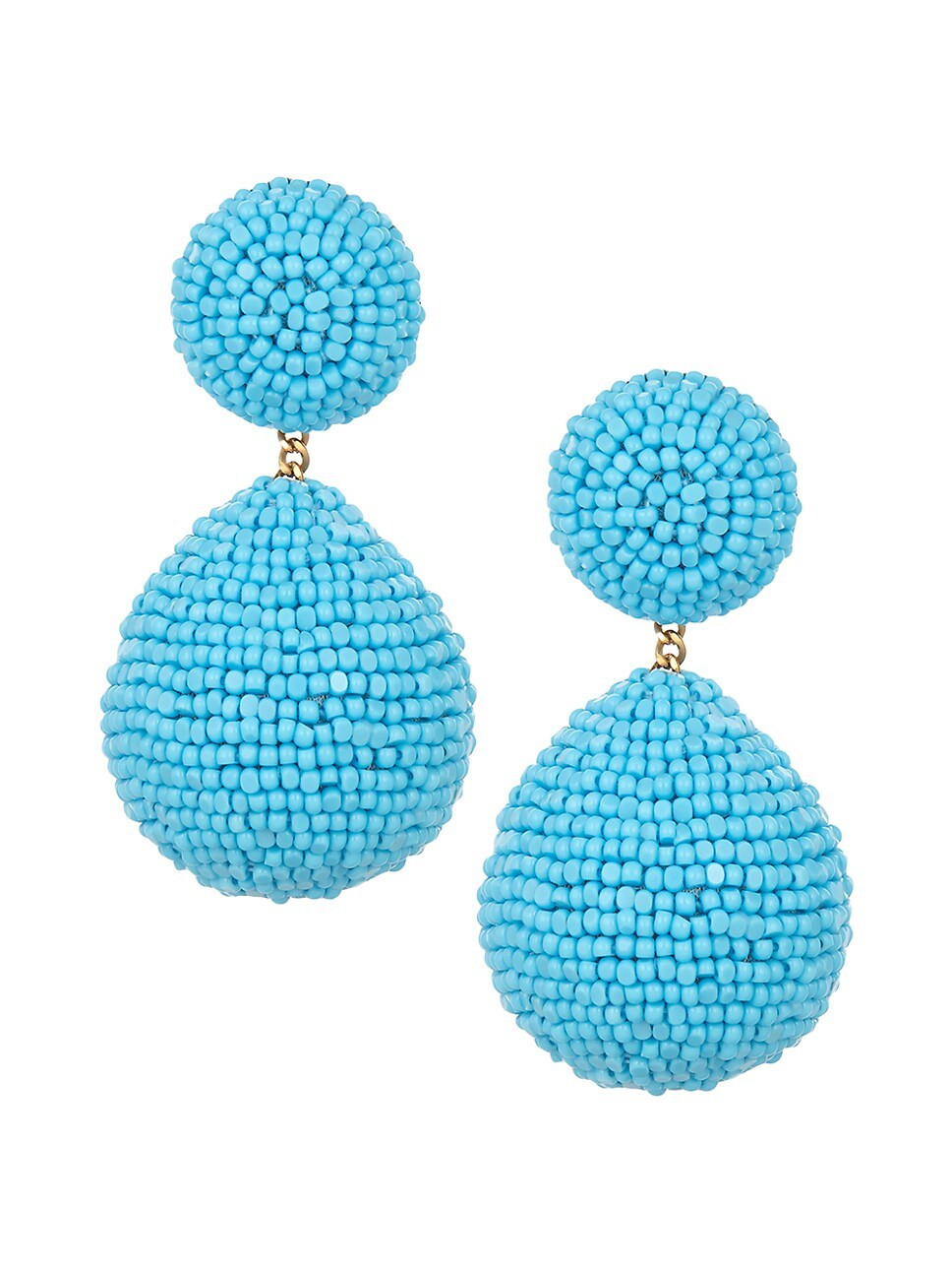 Teslana Goldtone, Glass Bead & Leather Drop Earrings | Saks Fifth Avenue