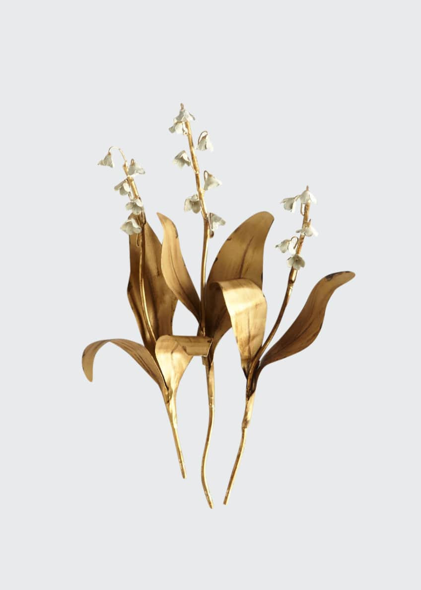 Tommy Mitchell Original Gilded Flower Studies in Acrylic & Matching Items - Bergdorf Goodman | Bergdorf Goodman