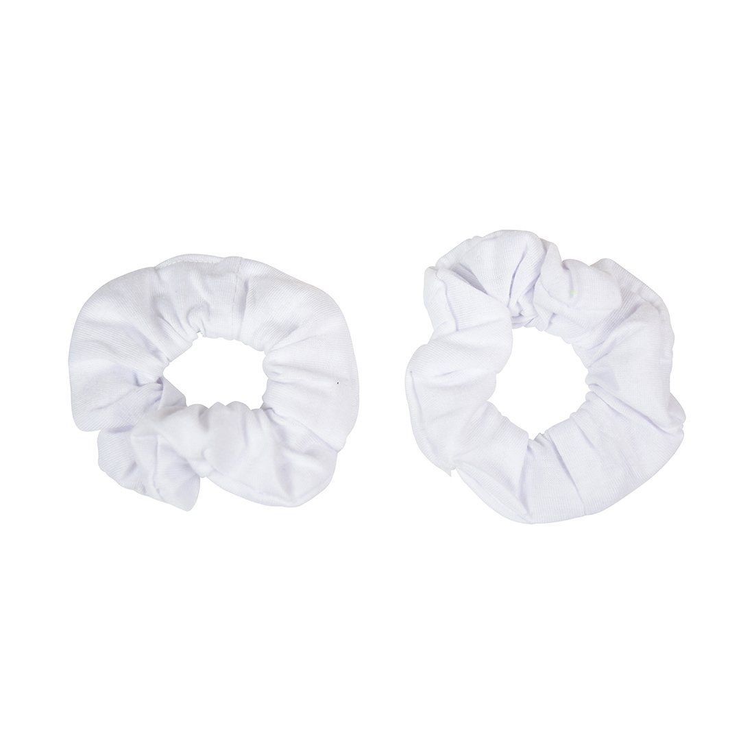 Set of 2 Solid Scrunchies - White | Amazon (US)