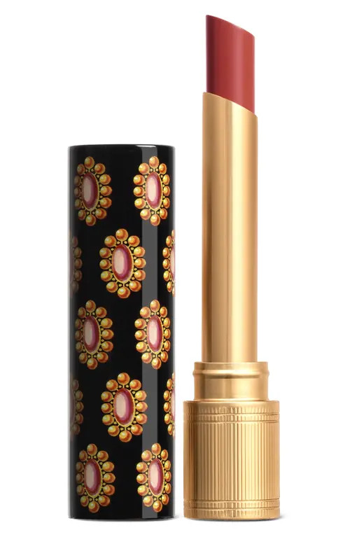 Gucci Rouge de Beauté Brillant Glow & Care Lipstick in 217 Valeria Rose at Nordstrom | Nordstrom