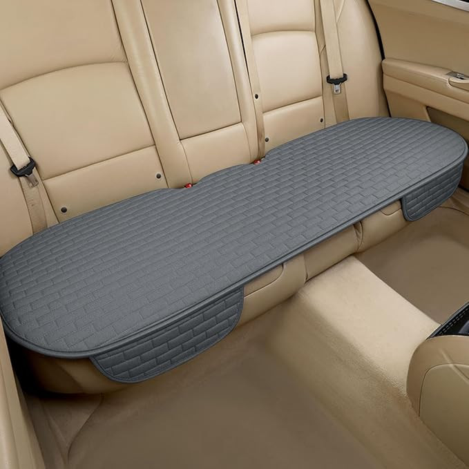 Dark Gray Back Seat Cover, Rear Car Seat Cover for Cars Truck SUV, Seat Covers with Storage Pocke... | Amazon (US)
