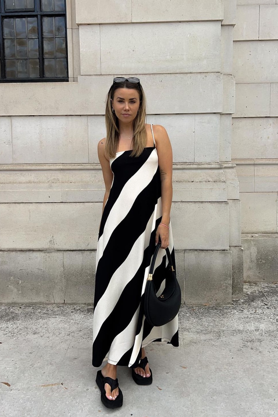 The stripe dress of dreams from H&M 🖤 I’m wearing a small/8 and I’m 5ft4 

#LTKSeasonal