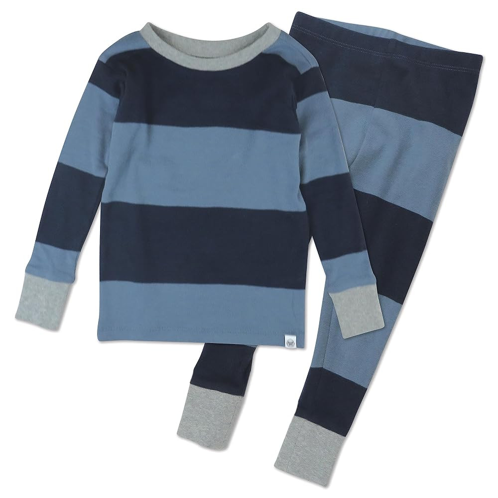 HonestBaby 2-Piece Pajamas Sleepwear Pjs 100% Organic Cotton for Baby, Toddler, Kids, Boy | Amazon (US)