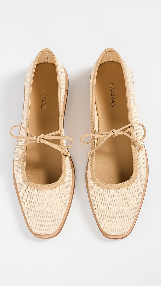 KAANAS Lexie Basketweave Ballerina Flats | Shopbop | Shopbop