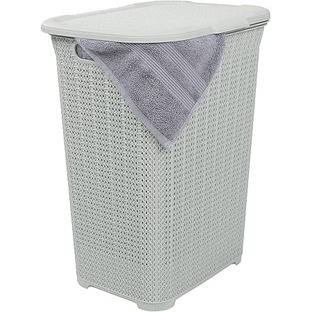 Mind Reader Basket Collection, Slim Laundry Hamper, 50 Liter (15kg/33lbs) Capacity, Cut Out Handl... | Amazon (US)