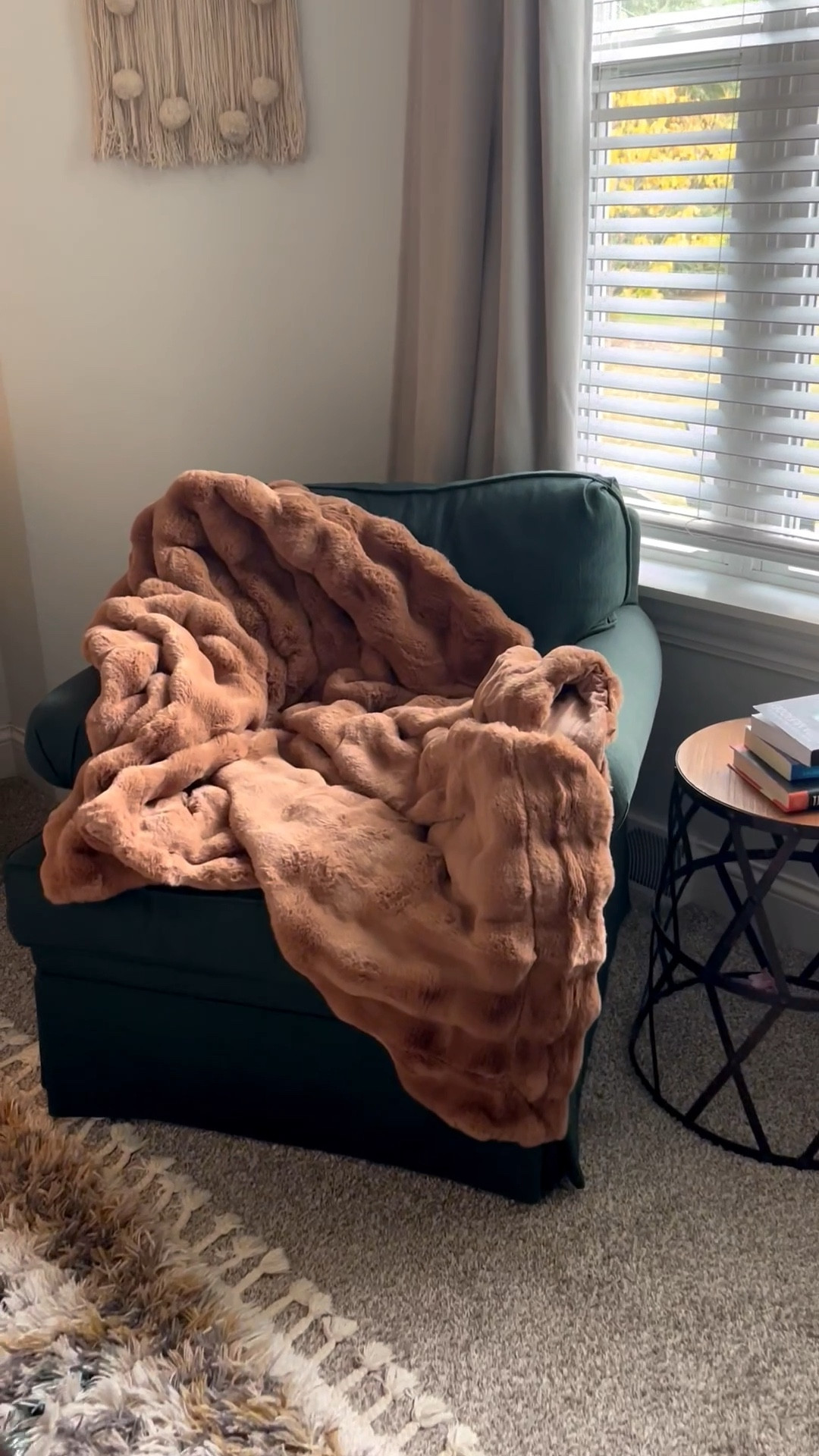Best faux fur oversized throw for a cozy Christmas Gift or just for your own home! This is my little reading nook. 

#LTKSeasonal #LTKHome #LTKGiftGuide