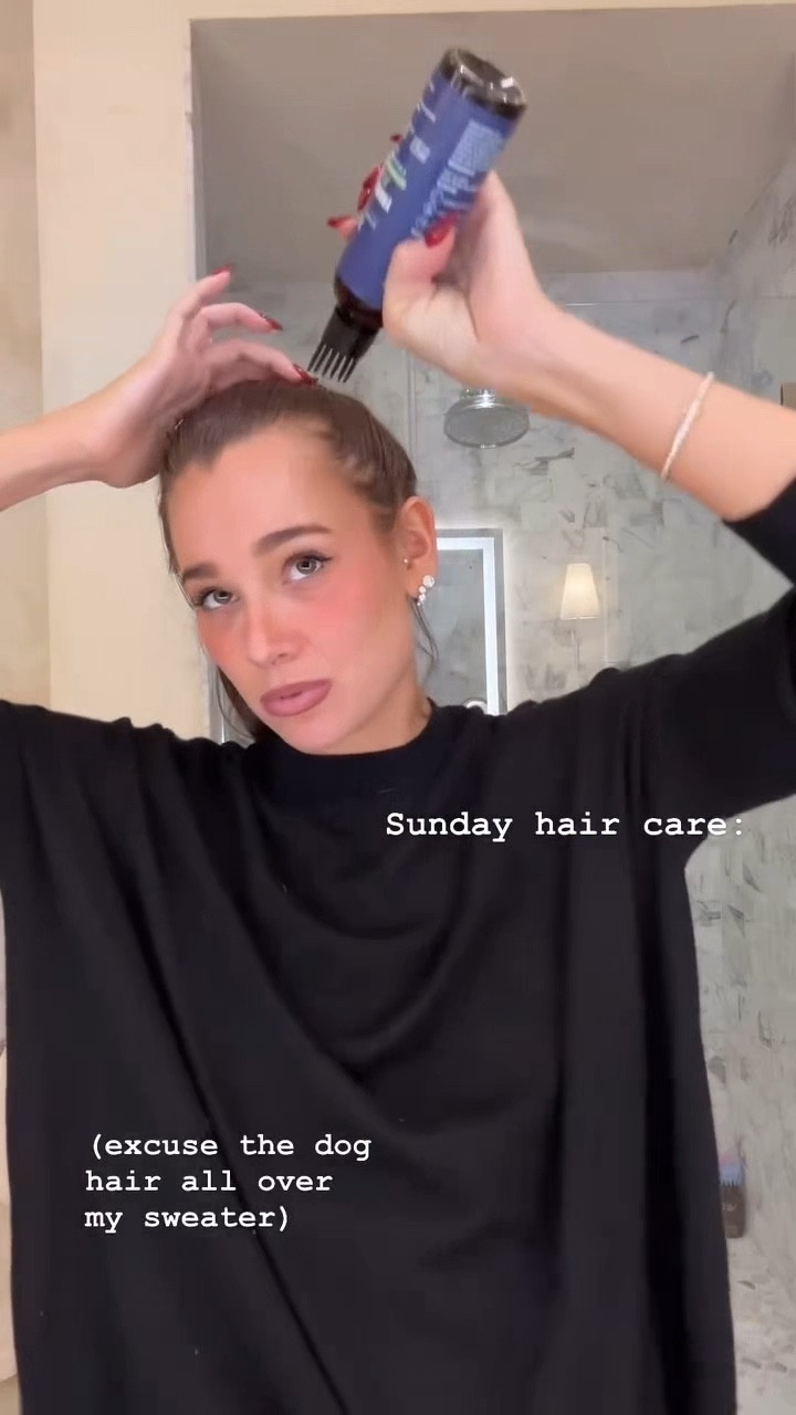 Sunday hair care routine 🖤