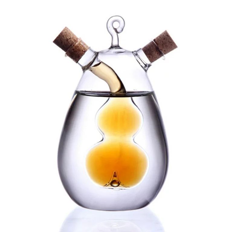 Sugeryy Kitchen Supplies Cruets Oil Vinegar 2 in 1 Glass Jar High Borosilicate Glass Oil and Vine... | Walmart (US)