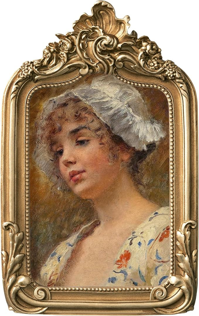 eletecpro 4x6 Arch Vintage Picture Frame with Glass Cover, Antique Ornate Gold Photo Frame 4 x 6 ... | Amazon (US)