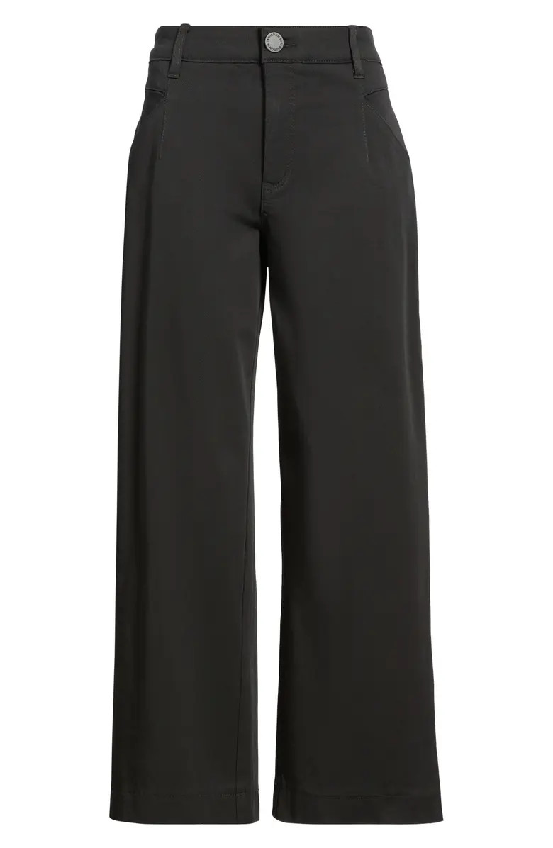 Wit & Wisdom Wyatt Skyrise Crop Wide Leg Twill Pants | Nordstrom | Nordstrom