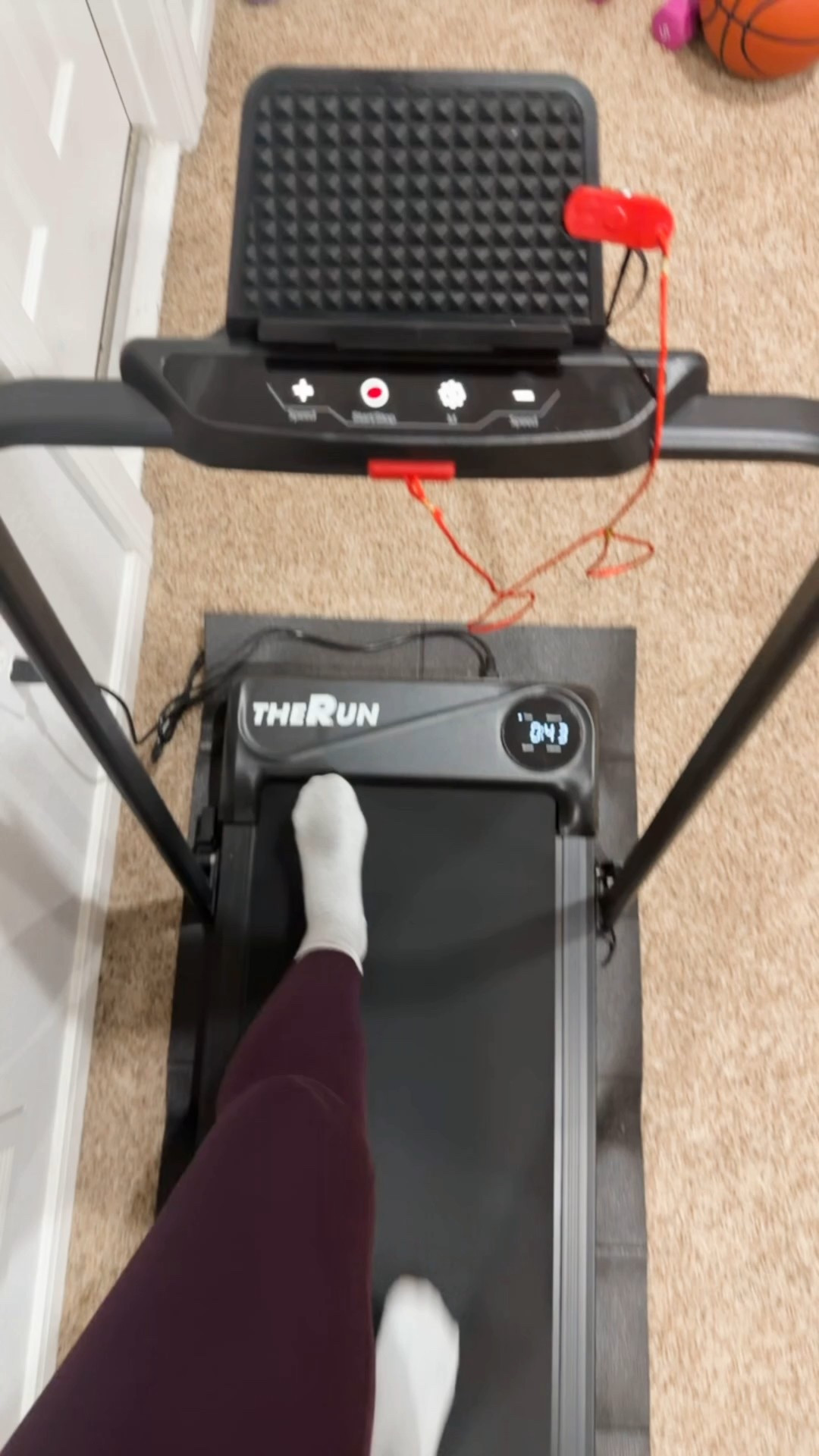 Walking pad - the bar to hold your phone is lower than pictured but I dont mind. This pad goes up to a running speed


#LTKActive #LTKHome #LTKOver40