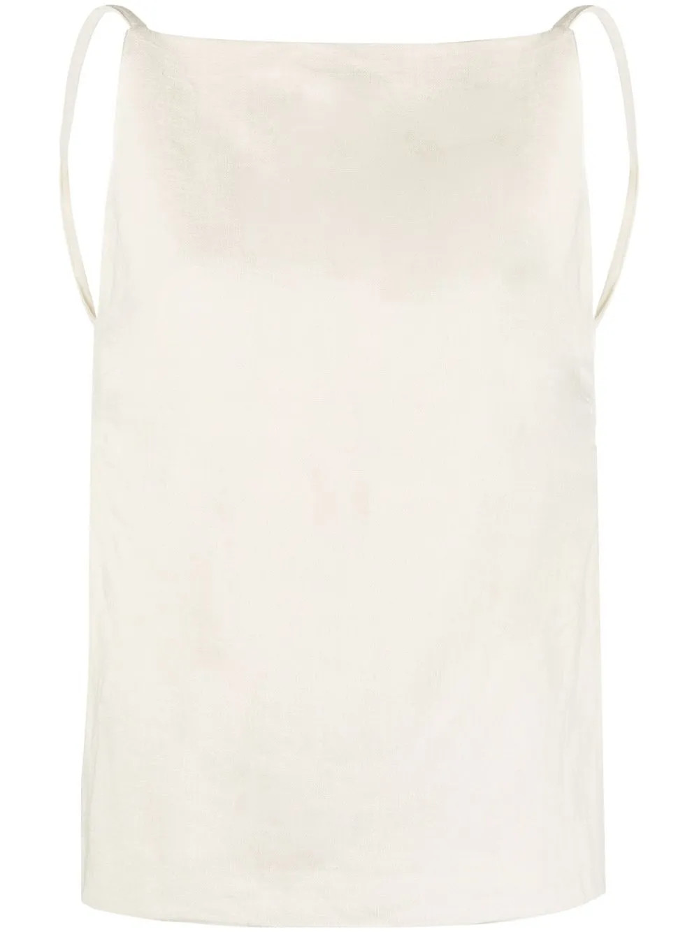 St. Agni Linen square-neck camisole-top - Farfetch | Farfetch Global