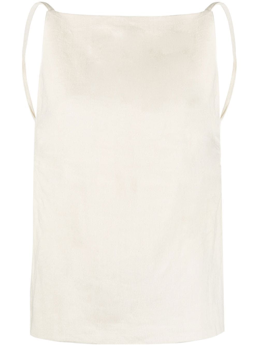 linen square-neck camisole-top | Farfetch Global