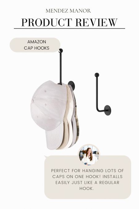Love these Amazon cap hooks! Perfect if you have WAY too many baseball caps, like our family does! 🧢

#closetstorage #hatstorage 

#LTKhome