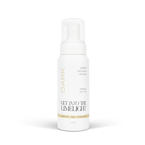 Get Into The Limelight Original, Dark Self Tanner, Sunless Tanning Mousse Develops in 8+ Hours, 8... | Amazon (US)