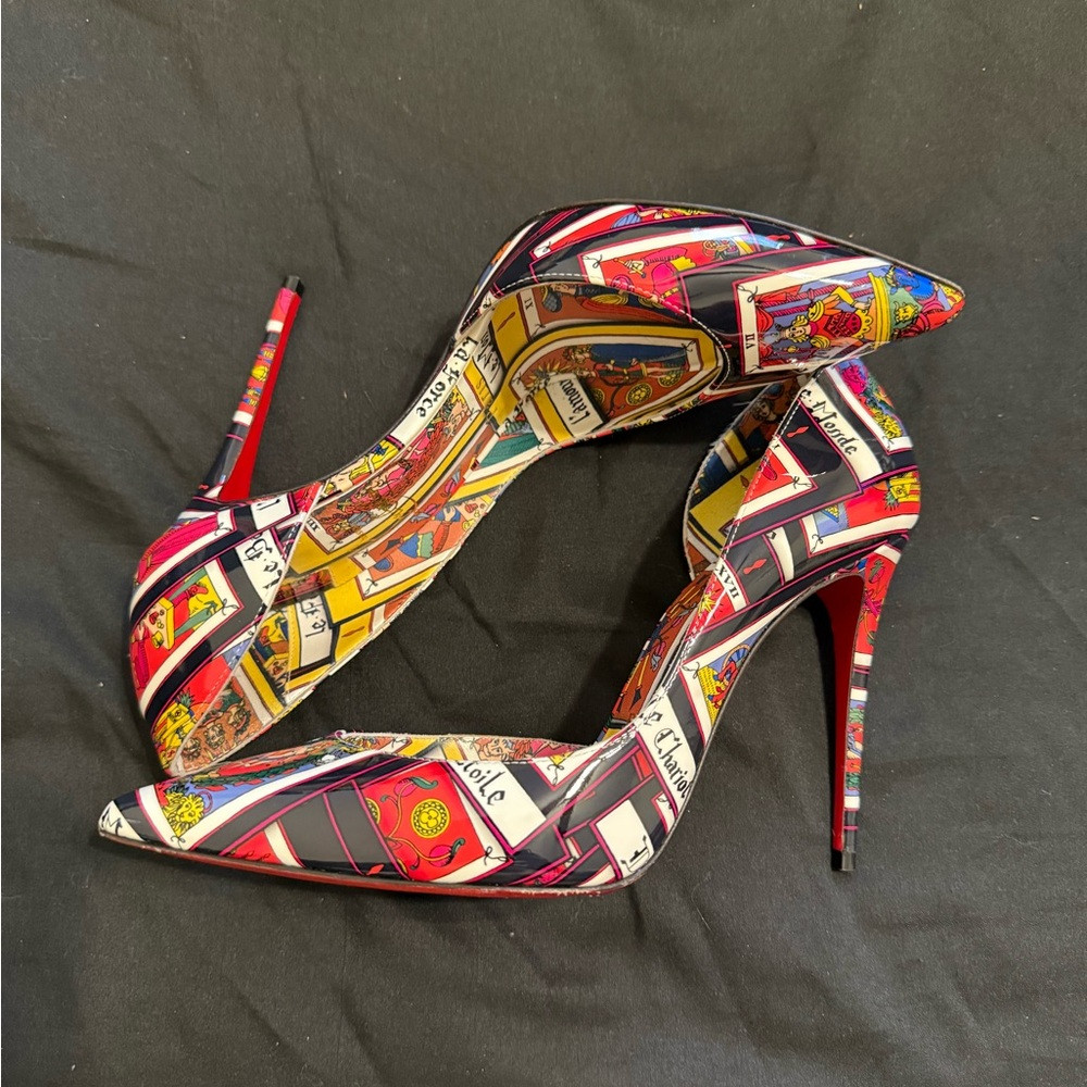 Christian Louboutin Iriza 100 Patent Tarot Pumps | Poshmark