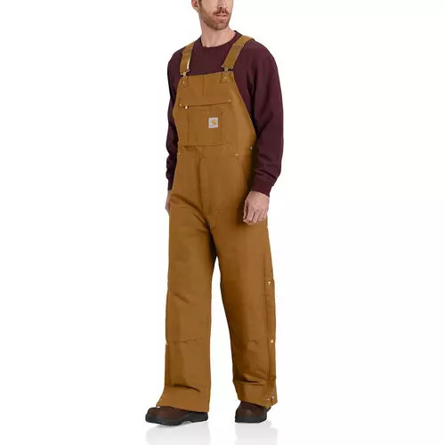 Men's Carhartt Loose Fit Firm Duck Insulated Bib Overall | Scheels Sports