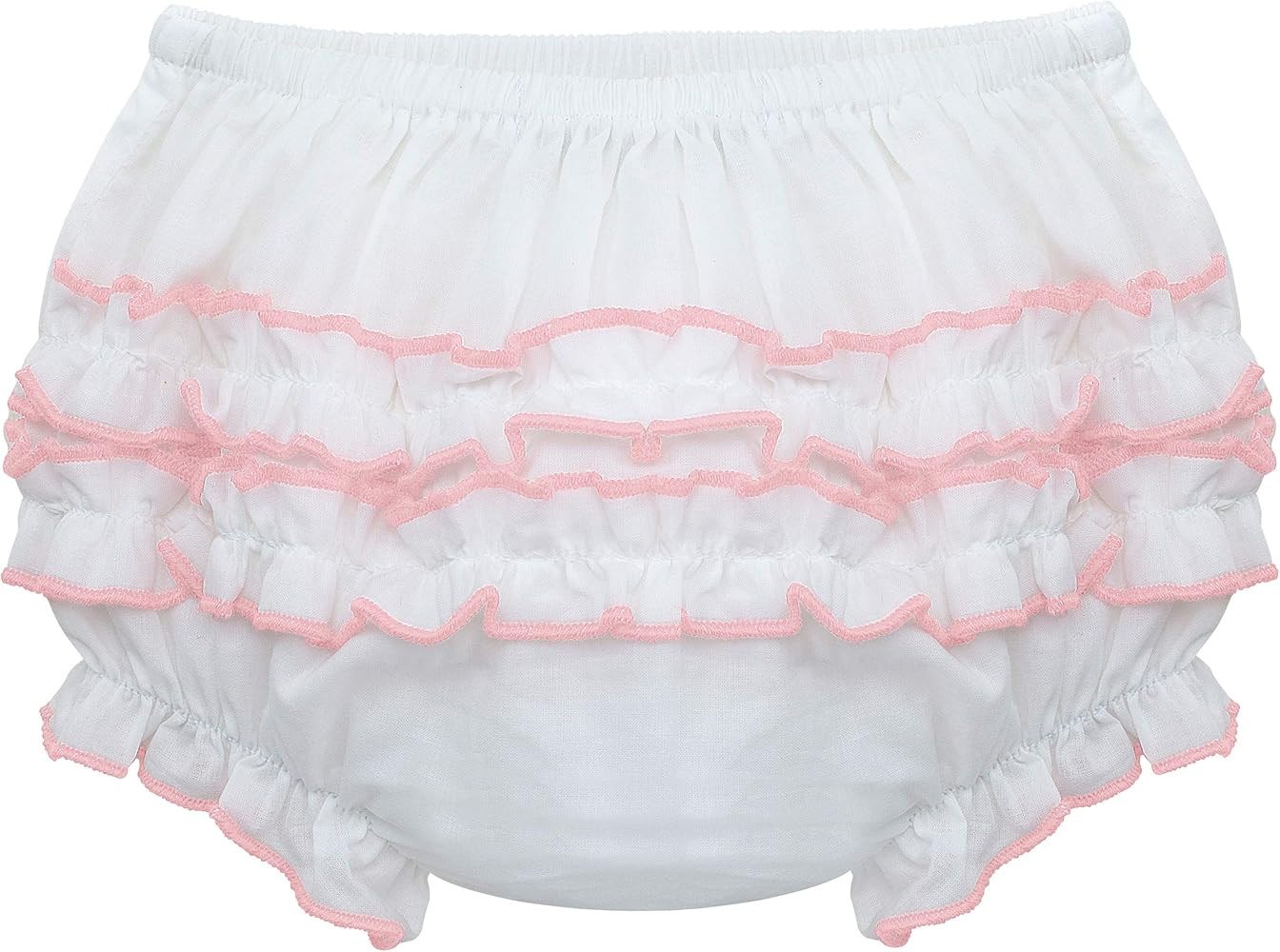 Baby Ruffle Panty Diaper Covers For Girls - Classic Baby Bloomers Diaper Cover | Amazon (US)