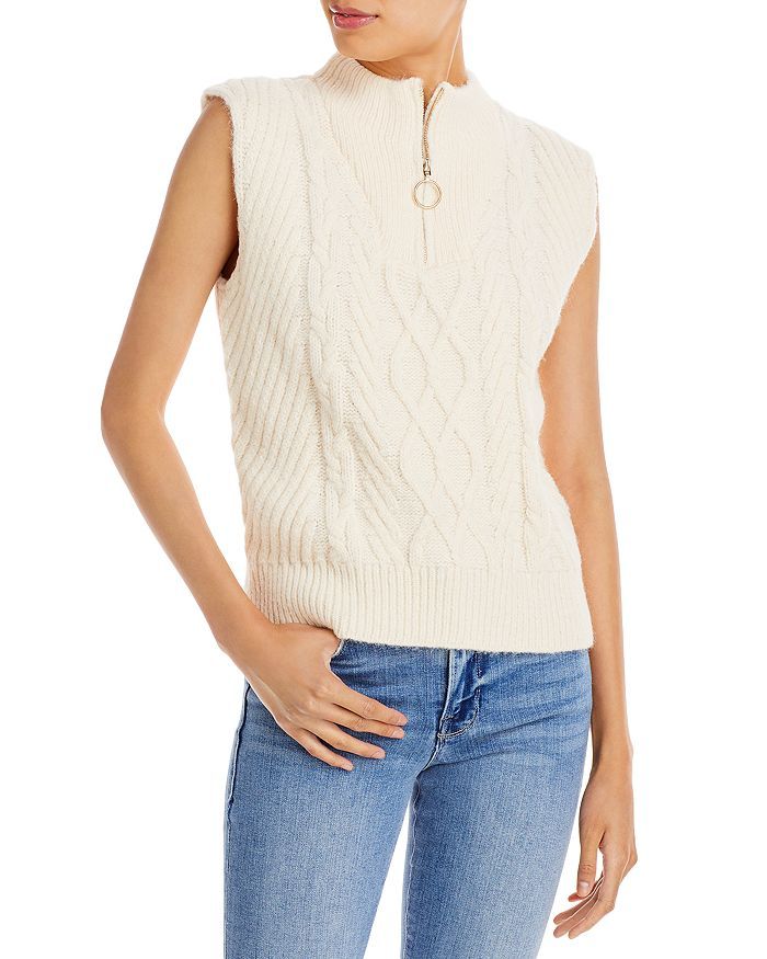 Cable Knit Zip Sweater Vest - 100% Exclusive | Bloomingdale's (US)