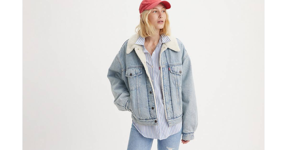 90s Sherpa Trucker Jacket - Light Wash | Levi's® US | Levi's US