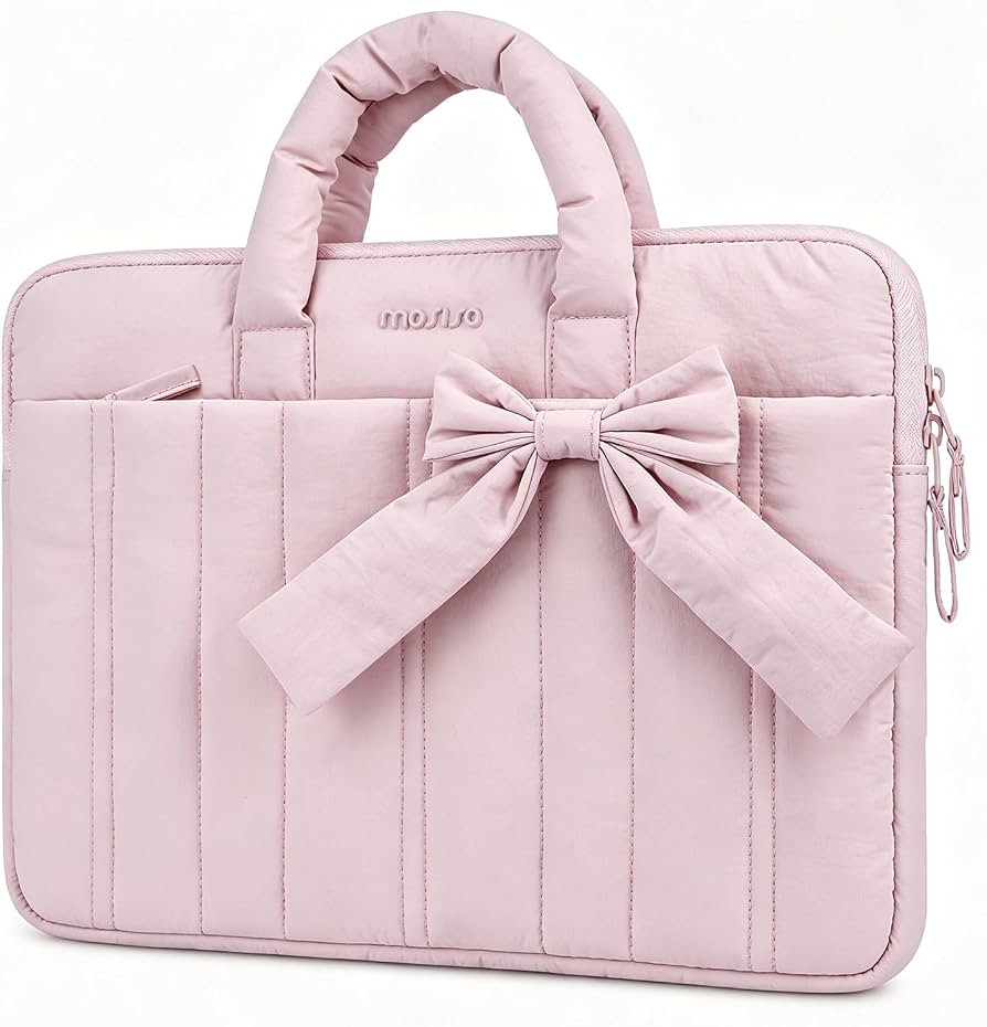 MOSISO Laptop Case 13.3 inch,13-13.3 inch Puffy Laptop Sleeve, Pink     Compatible with MacBook N... | Amazon (US)