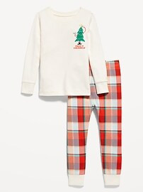 Unisex Snug-Fit Printed Pajama Set for Toddler &amp; Baby | Old Navy (US)