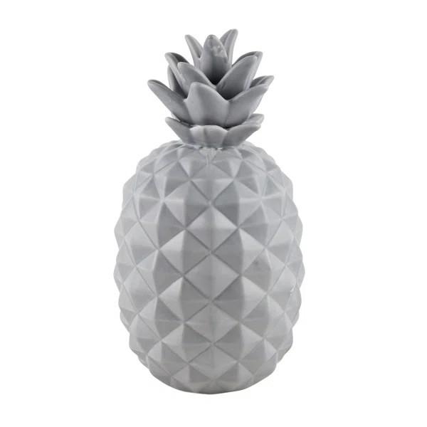 9"H PINEAPPLE W/GOLD CROWN | Wayfair North America