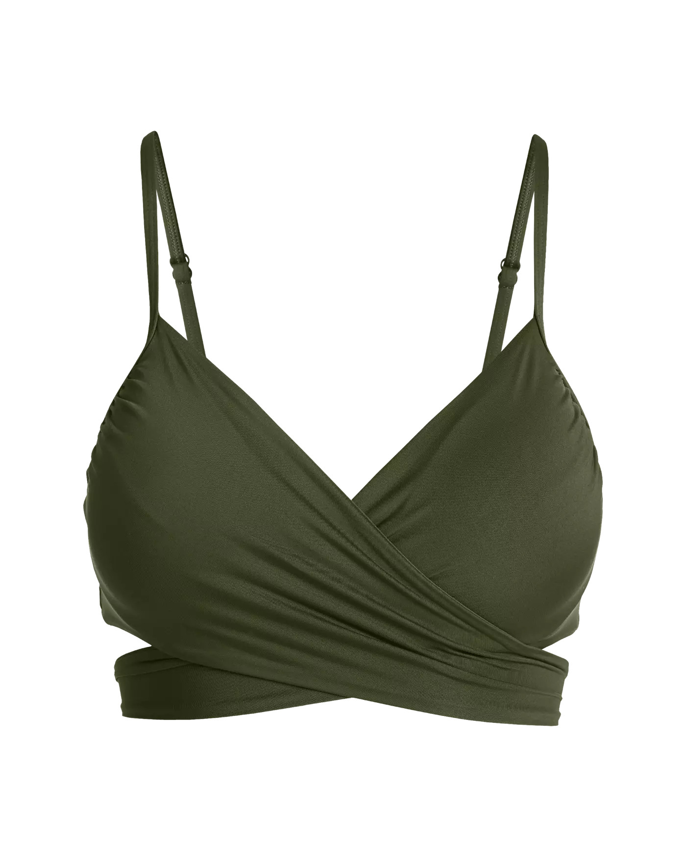Swim Sense Underwire Wrap Bikini Top - Forest Night | Boston Proper | Boston Proper