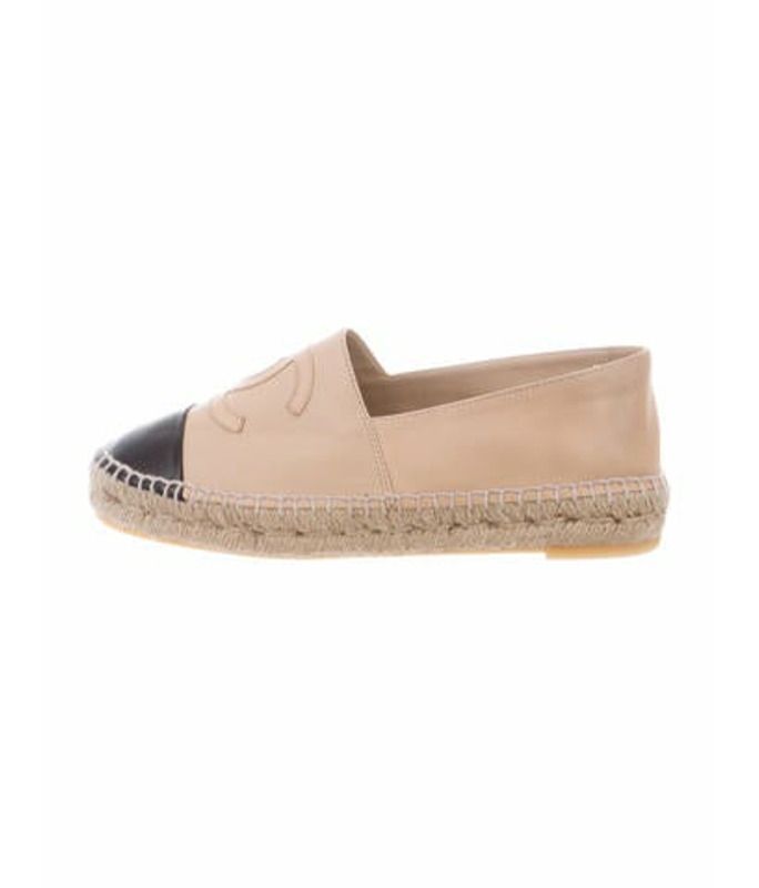 Chanel Lambskin CC Espadrilles Beige Chanel Lambskin CC Espadrilles | The RealReal