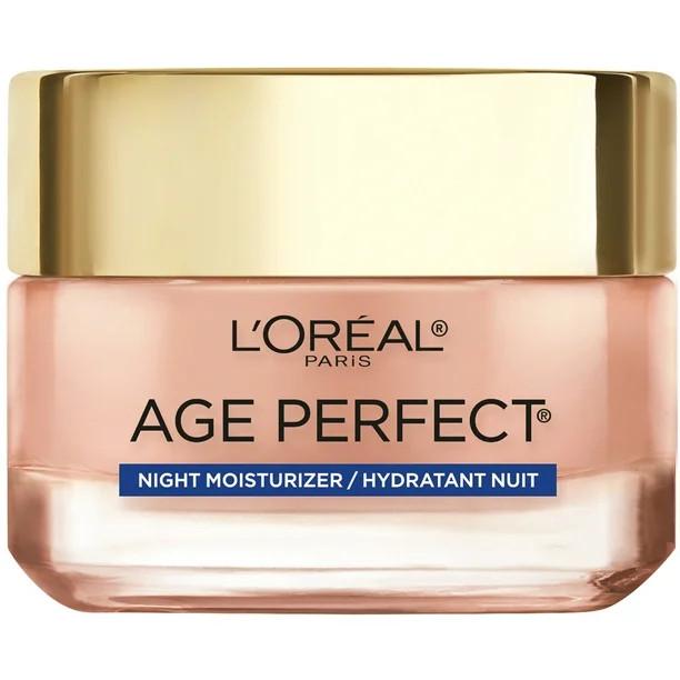 L'Oreal Paris Age Perfect Rosy Tone Cooling Night Moisturizer, 1.7 fl. oz. - Walmart.com | Walmart (US)