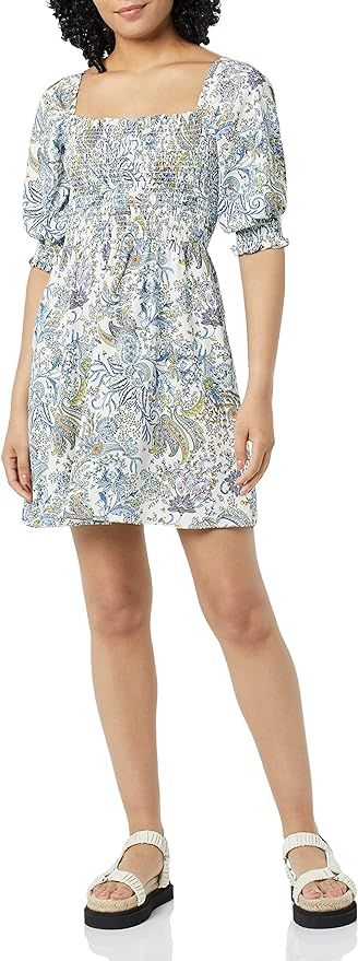 Amazon.com: Goodthreads Women's Georgette Smocked Mini Dress : Clothing, Shoes & Jewelry | Amazon (US)