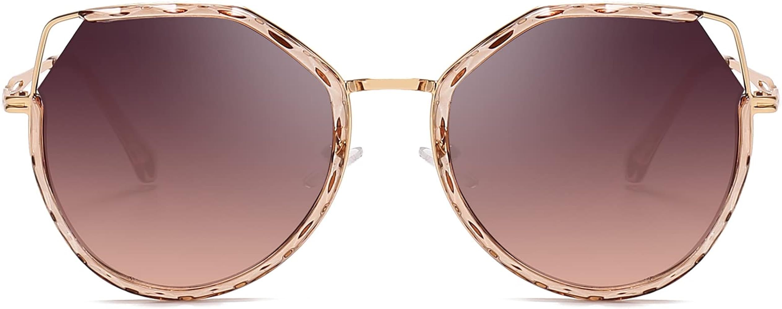 CYLEN Oversize Modern Hipster Fashion Shades Women's Sunglasses Elegant With UV 400 Protection | Amazon (US)