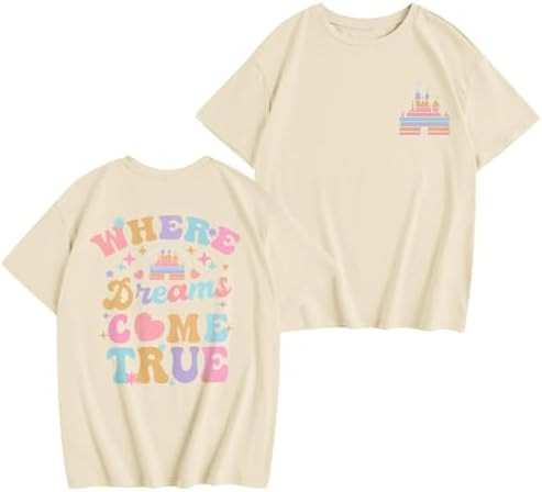 Magic Kingdom Shirts for Girls Kids Cute Magical Castle Graphic Tees Holiday Vacation Trip Tshirt... | Amazon (US)
